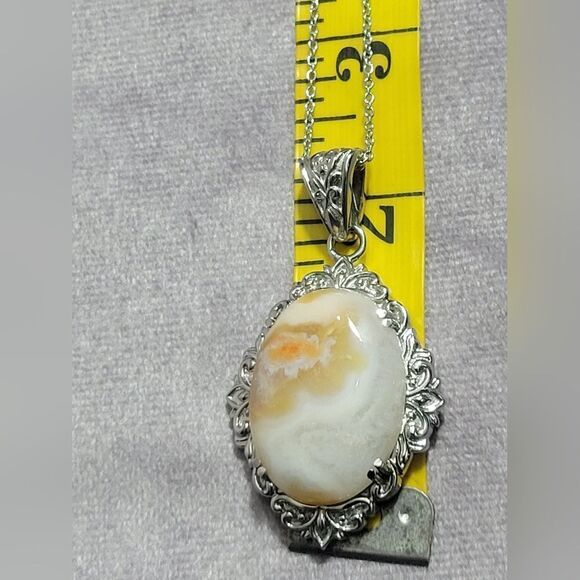 Crazy Lace Agate Pendant Necklace - Picture 13 of 14